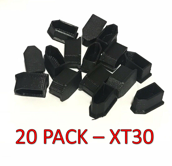 20 PACK - XT30 TPU Battery Caps Black
