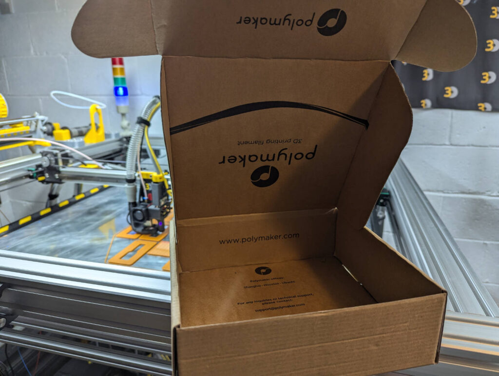 Reused Polymaker Filament Box
